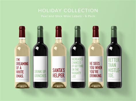 Holiday Wine Labels | Classy Cards Creative