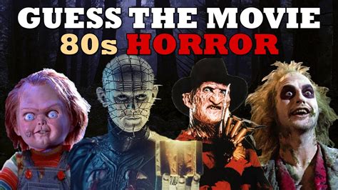 Guess The Movie 80s Horror Edition | 80's HALLOWEEN Movies - YouTube