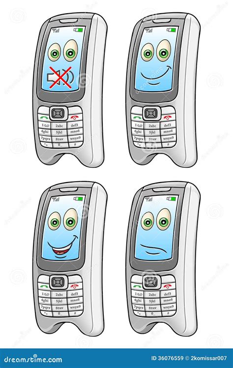 Cartoon Mobile Phone Royalty Free Stock Images - Image: 36076559