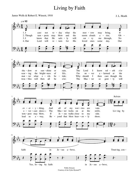 Living by faith - J. L. Heath Sheet music for Piano (Piano Duo) | Musescore.com