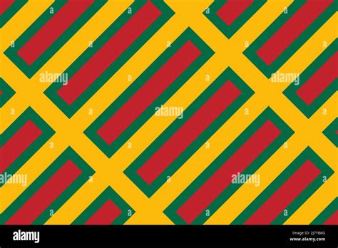 Geometric pattern in the colors of the national flag of Lithuania. The ...