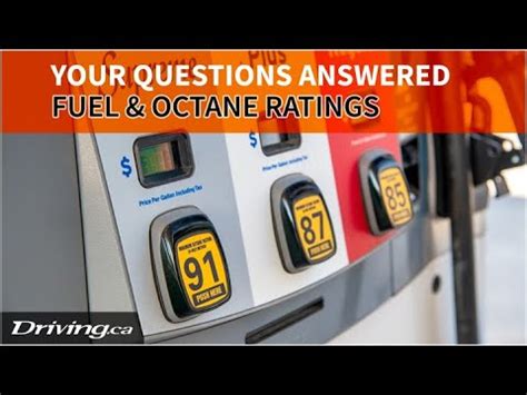 Your Questions Answered: Fuel and Octane Ratings | Driving.ca - YouTube