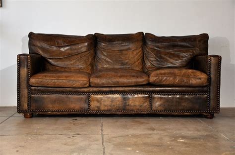 Great Distressed Leather Sofa | Distressed leather sofa, Vintage ...