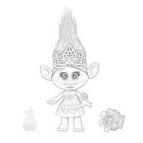 Coloring Pages: DreamWorks Trolls Coloring Pages Free and Downloadable