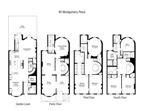 45 Montgomery Pl. in Park Slope : Sales, Rentals, Floorplans | StreetEasy | Architectural floor ...