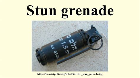 Stun grenade - YouTube