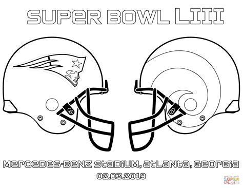 Super Bowl 2019 coloring page | Free Printable Coloring Pages