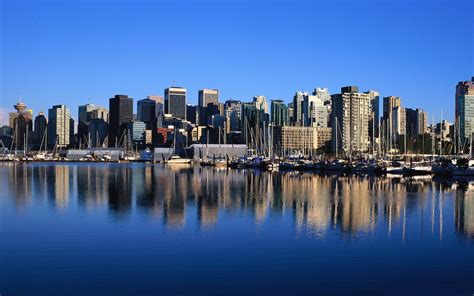 vancouver skyline-Canada travel landscape photography wallpaper-1680x1050 Download | 10wallpaper.com