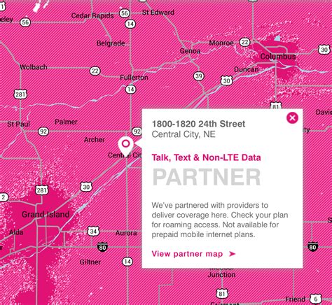 New coverage map now shows Partner LTE coverage