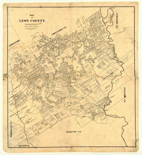 Map of Leon County - Side 1 of 1 - The Portal to Texas History