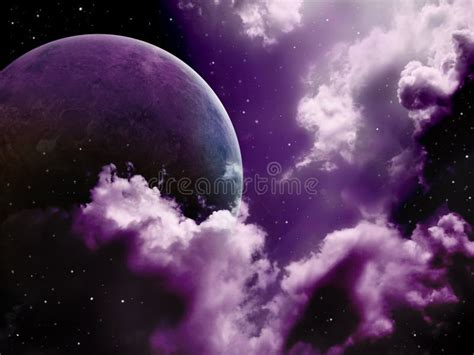 Big Moon night sky stock image. Image of nebula, cloudy - 95545503