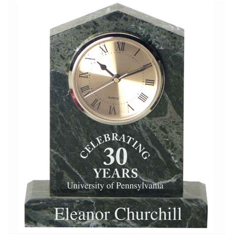 Engraved Crystal Clocks Personalized With Your Custom Message