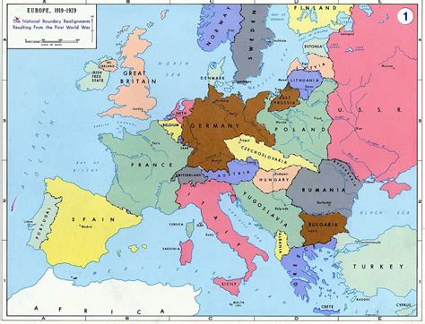 Map Europe After Ww2