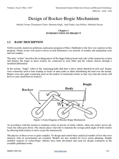 Design of Rocker-Bogie Mechanism | Vehicles | Nature