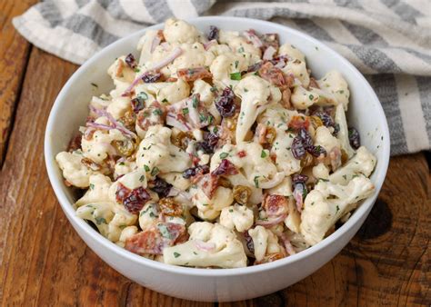 Bacon Lover's Cauliflower Salad - Vegetable Recipes