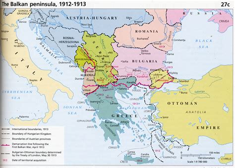 The Balkan Peninsula, 1912-1913 [1200 x895] : r/MapPorn