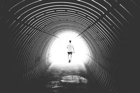 Free Images : man, person, light, black and white, wheel, tube, spiral, tunnel, male, line ...