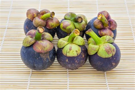 Mangosteen Queen Of Fruits On Traditional Mat Stock Photo - Image of ingredient, health: 73829856