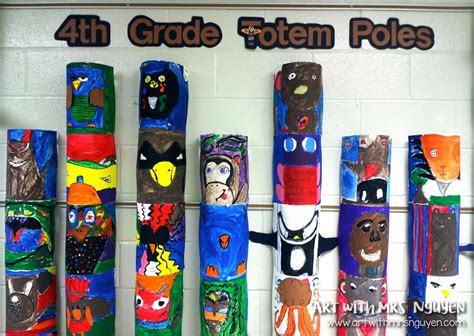 Totem Poles (4th) | Art with Mrs. Nguyen