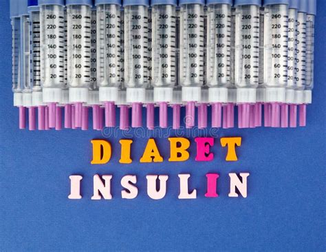 Diabetes Diabetic Insulin Injection Vaccination Stock Image - Image of ...