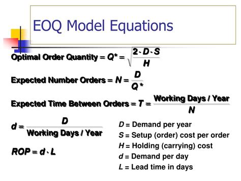 PPT - EOQ Model Economic Order Quantity PowerPoint Presentation, free download - ID:5026748