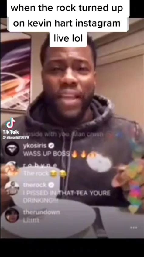 When The Rock turned up on Kevin Hart Instagram live 😂 | Funny ...