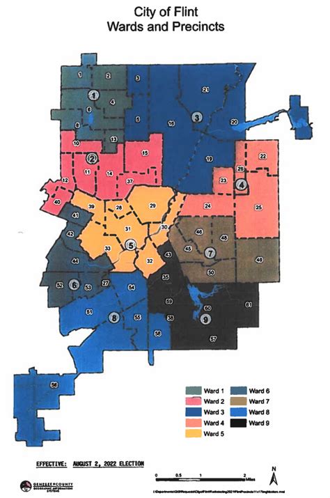 Ward Map - City of Flint