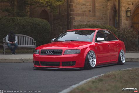 Stanced Audi A4 B6, side