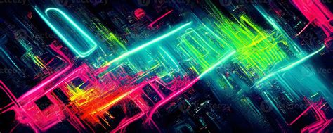 illustration of gaming background abstract, cyberpunk style of gamer ...