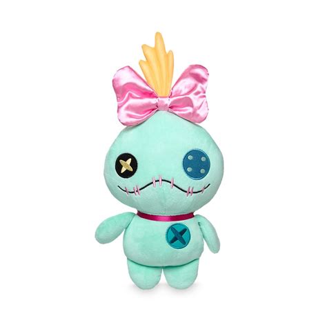 DISNEY STORE LILO & STITCH SMALL PLUSH SCRUMP DOLL 14 1/2" H SATIN BOW ...