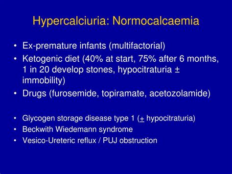 PPT - Hypercalciuria PowerPoint Presentation, free download - ID:387073