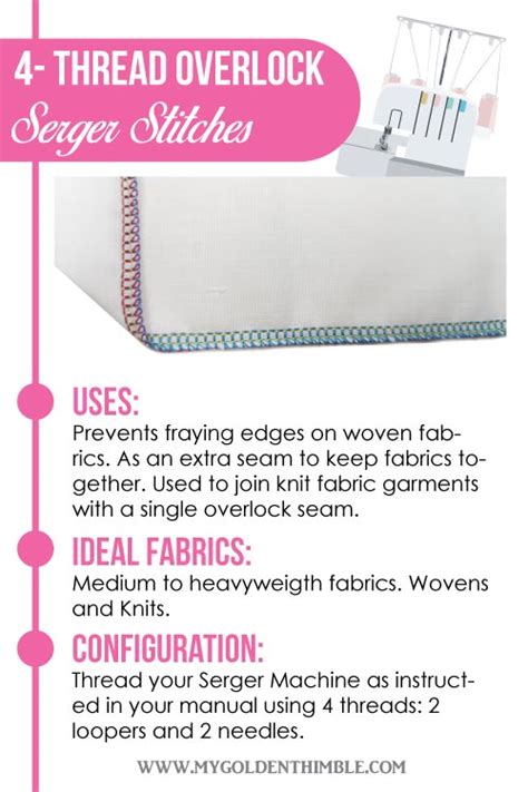 Serger Stitches. A complete Guide on How and When to Use Them.