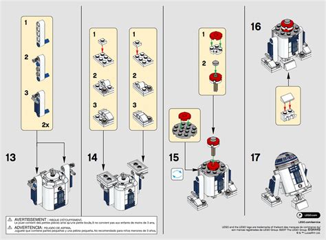 LEGO Star Wars R2D2 (Polybag Instructions | Brickfinder Brickfinder | Flickr