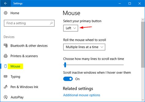 How to Switch Left and Right Mouse Button Functions in Windows 10 | Password Recovery