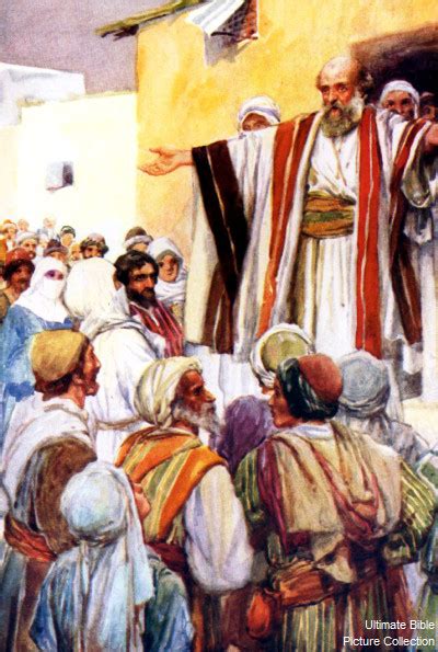 Acts 2 Bible Pictures: Peter preaching at Pentecost