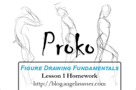 Proko's Figure Drawing Fundamentals - Lesson 1 Homework. Observations on gesture drawing with ...