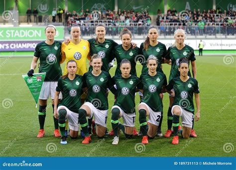 VfL Wolfsburg Ladies Soccer Team Editorial Stock Photo - Image of ...