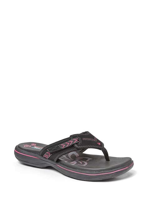 Skechers Wide-Width Faux-Leather Sandals | Penningtons