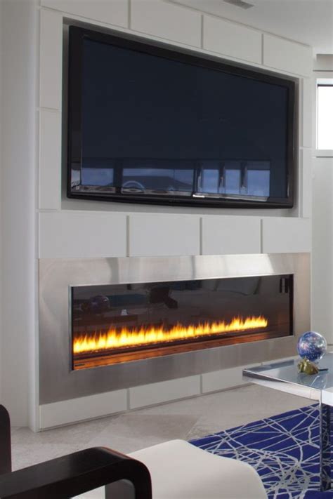 Gas Fireplace | Television | HDTV | Design Tips | Linear fireplace ...