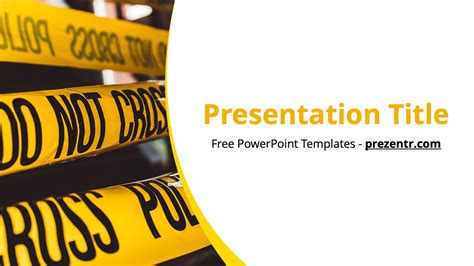 Crime Scene Powerpoint Template Free