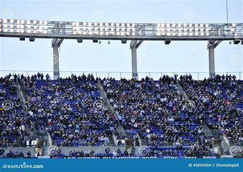 Baltimore Ravens Football Stadium Fans Editorial Stock Image - Image of home, gameday: 45845504