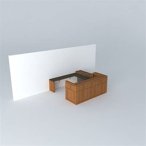 Reception Desk free 3D model | CGTrader