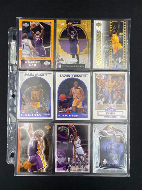 BOOK OF ASSORTED LA LAKERS BASKETBALL CARDS (3 PAGES) - Able Auctions