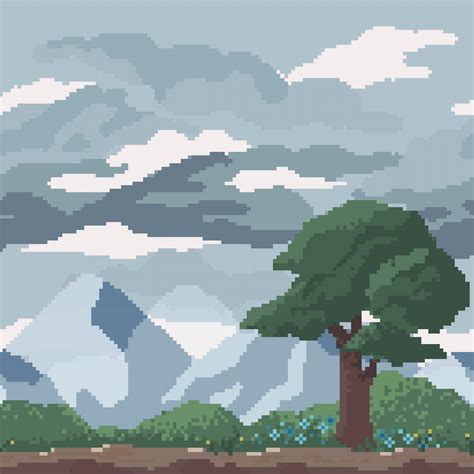 A really rough parallax background! I did it all in procreate and let me tell you - it sucked. I ...