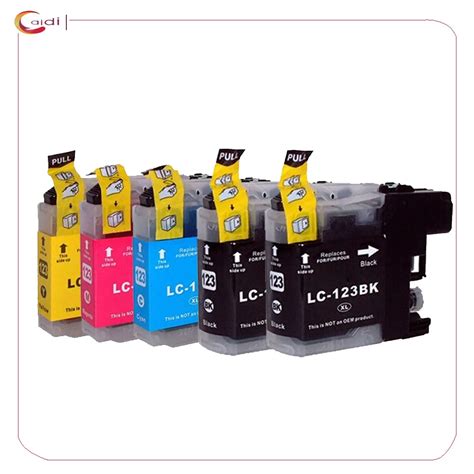 5Pack ink cartridge for brother LC121 LC123 LC125 LC127 LC129 DCP J132W J152W J172 J552 J752 ...