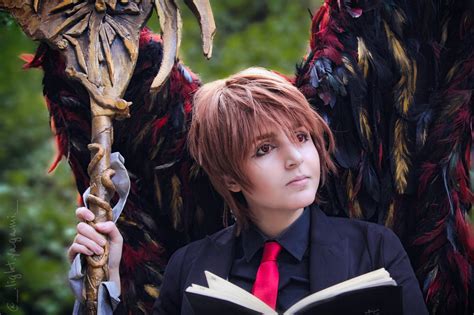 Kira Death Note - Light Yagami Cosplay with wings and scythe | Death Note Amino