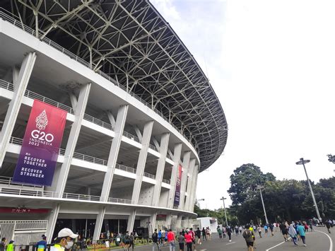 jakarta, indonesia, 19 de marzo de 2022. el estadio nacional de ...