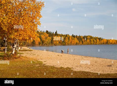 Waskesiu lake prince albert beach hi-res stock photography and images ...