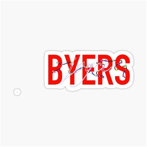 "Joyce Byers Logo" Sticker for Sale by ncislafan | Redbubble