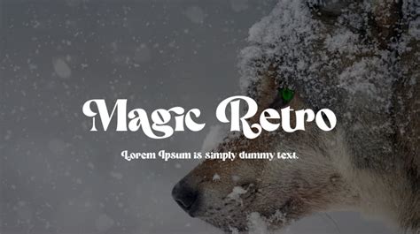 Magic Retro Font : Download Free for Desktop & Webfont